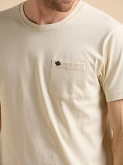 Brakeburn Natural 100% Cotton Retro Boards T-Shirt - Image 5 of 6