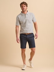Brakeburn Blue Chrome Maritime Stripe Polo Shirt - Image 5 of 5