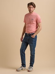 Brakeburn Pink 100% Cotton Flag T-Shirt - Image 1 of 6