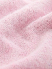 Blush Pink Scoop Neck Jumper With Wool - Image 7 of 8