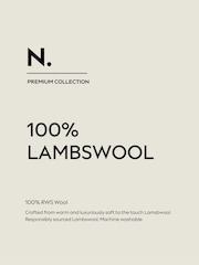 Camel Brown Dog Graphic 100% Lambswool N.Premium Crew Neck Jumper - Image 4 of 5