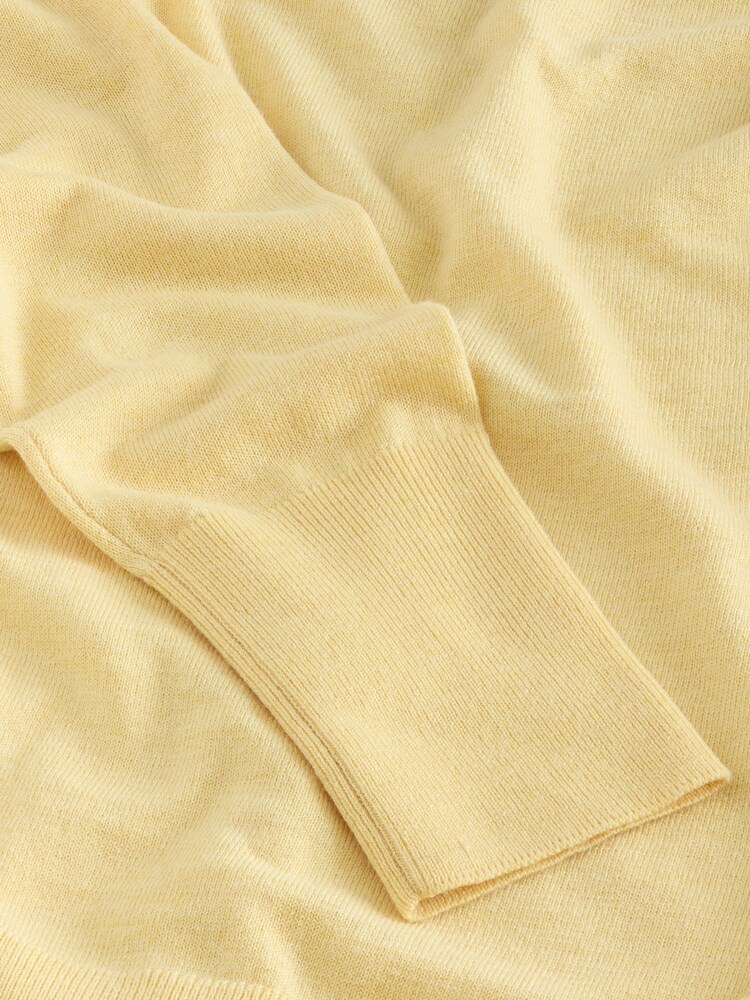 Amarelo - Drape Cowl Neck Knitted Top - Imagem 7 de 7