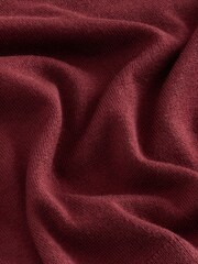 Vermelho Borgonha - Drape Cowl Neck Knitted Top - Imagem 2 de 3