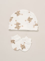 Rock-A-Bye Baby Boutique 100% Cotton Printed Bodysuit Brown Gift Set 6 Piece - Image 4 of 6