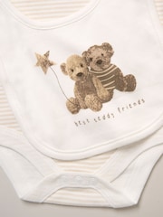 Rock-A-Bye Baby Boutique 100% Cotton Printed Bodysuit Brown Gift Set 6 Piece - Image 6 of 6