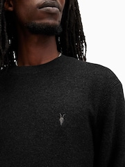 AllSaints Black Aspen Crew Jumper - Image 2 of 6