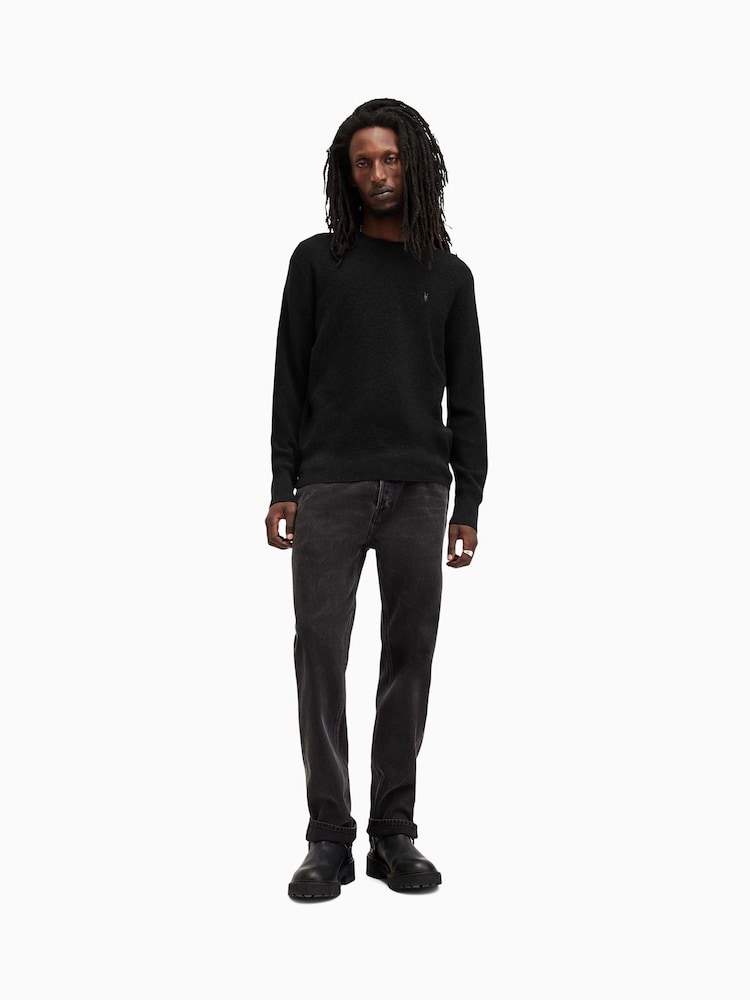AllSaints Black Aspen Crew Jumper - Image 3 of 6