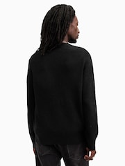 AllSaints Black Aspen Crew Jumper - Image 5 of 6