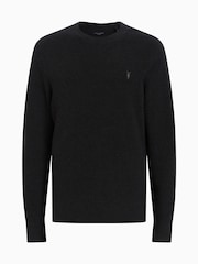 AllSaints Black Aspen Crew Jumper - Image 6 of 6