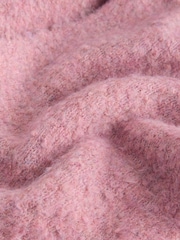 Blush Pink Boucle Wrap Jumper With Wool - Image 2 of 4