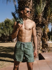 Chelsea Peers Palm Print Swim Shorts - Image 1 of 5