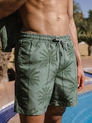 Chelsea Peers Palm Print Swim Shorts - Image 3 of 5