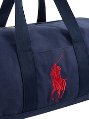 Polo Ralph Lauren Blue Sports Duffle 100% Cotton Bag - Image 14 of 15