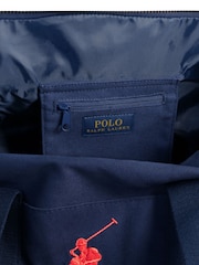 Polo Ralph Lauren Blue Sports Duffle 100% Cotton Bag - Image 15 of 15