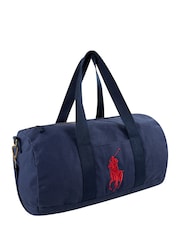Polo Ralph Lauren Blue Sports Duffle 100% Cotton Bag - Image 5 of 15