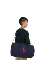 Polo Ralph Lauren Blue Sports Duffle 100% Cotton Bag - Image 7 of 15