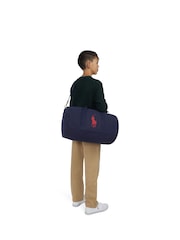 Polo Ralph Lauren Blue Sports Duffle 100% Cotton Bag - Image 9 of 15