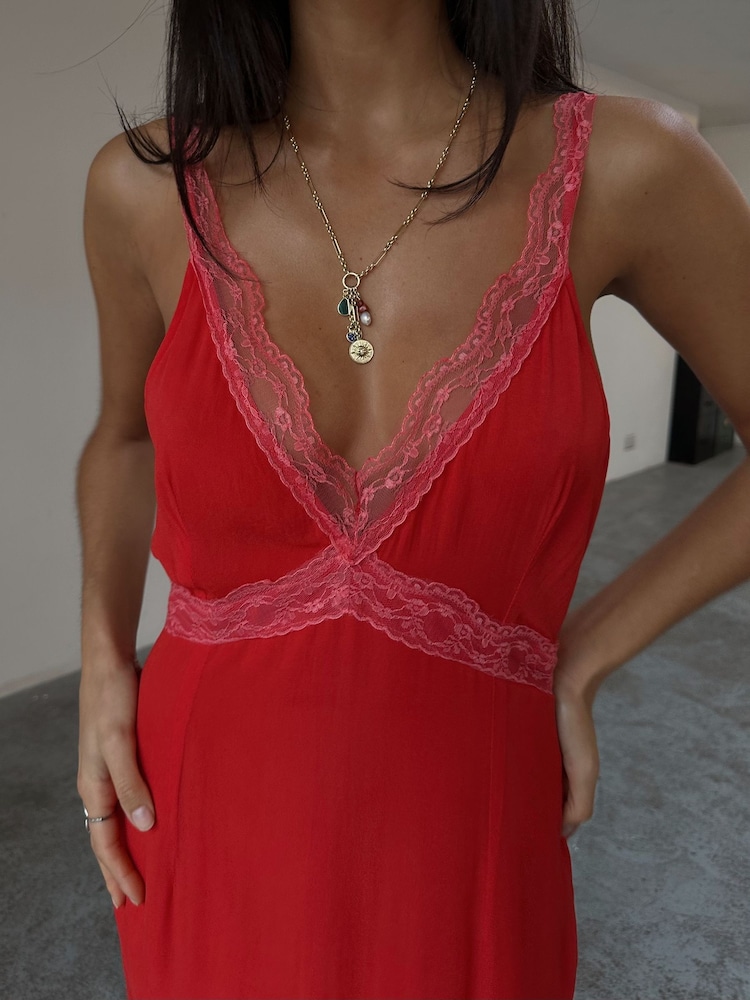 Never Fully Dressed Red Cici Dress - Image 2 of 5