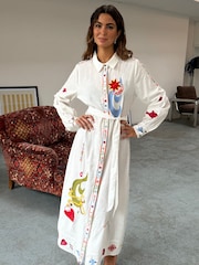Never Fully Dressed White Enchanted Shirt Dress - Image 2 of 2
