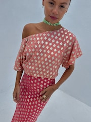 Never Fully Dressed Pink Tilly Dress - Image 6 of 6