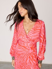 Never Fully Dressed Pink Valentina Vienna Mini Dress - Image 3 of 7