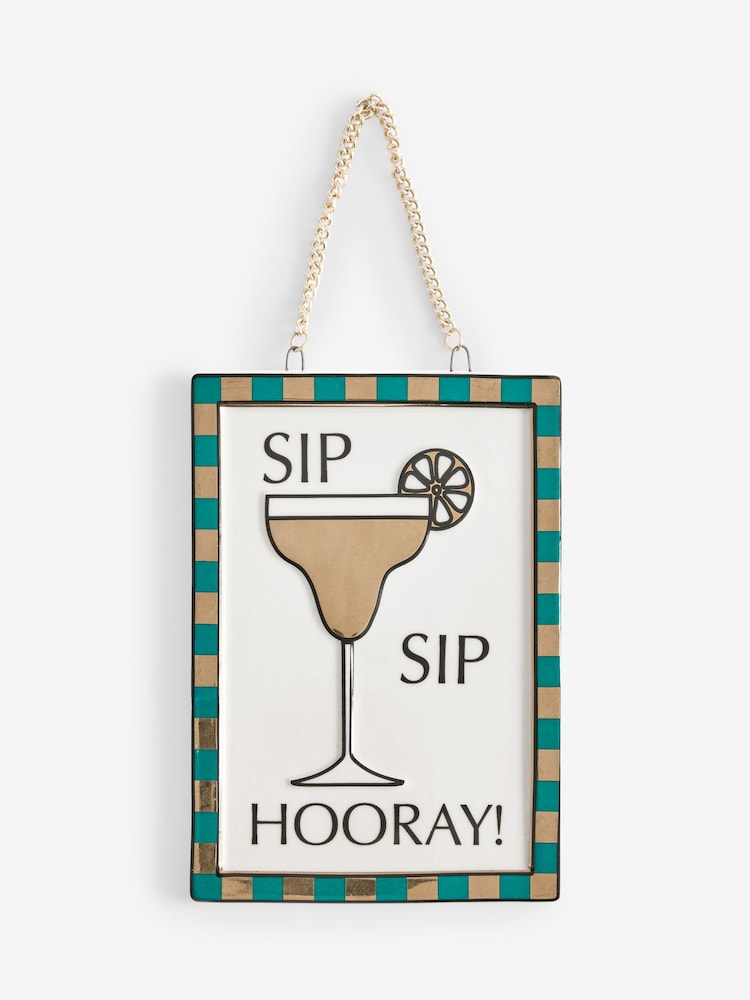 Keramični Sip Sip Hooray viseči okras - Slika 3 iz 3 Keramični Sip Sip Hooray viseči okras - Slika 3 iz 3