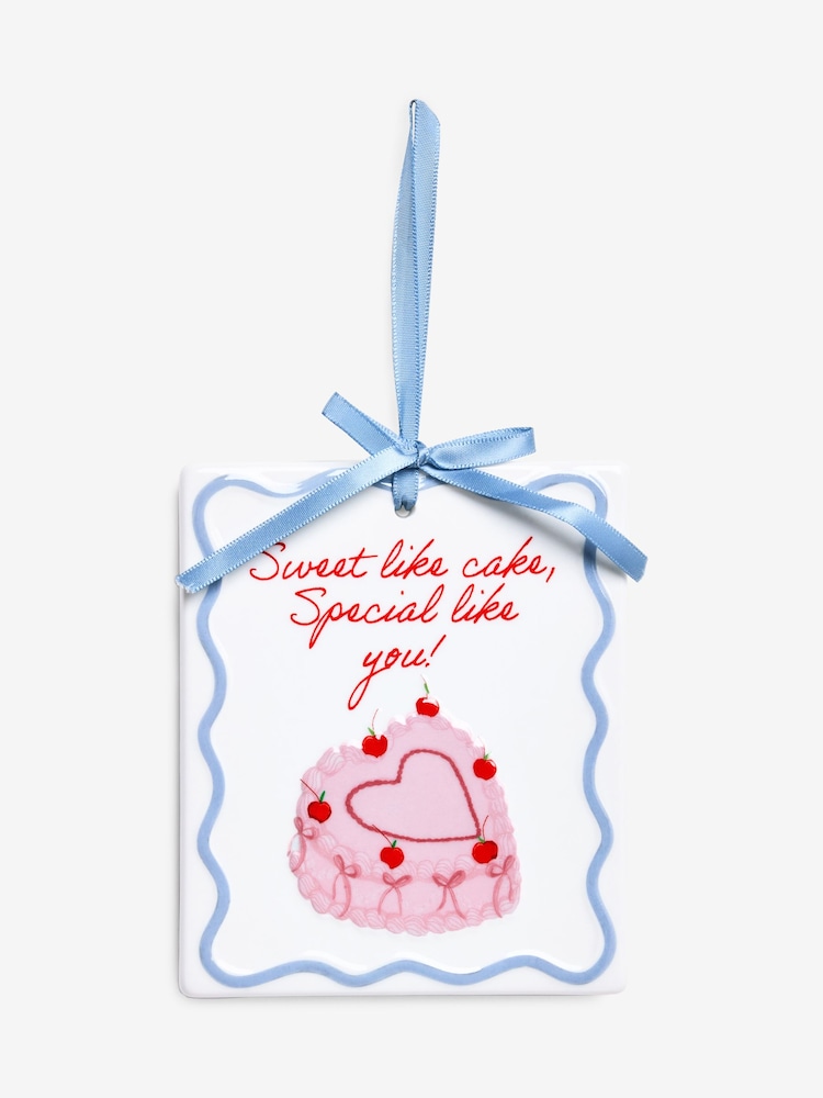 Pink Ceramic Sweet Like Cake Hanging Decoration - Image 3 of 3