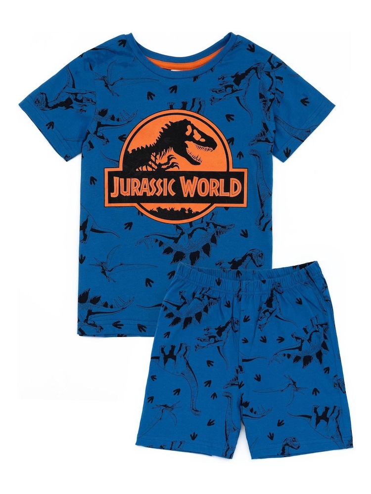 Vanilla Underground Boys Jurassic World Short 100% Cotton Pyjamas Set - صورة 1 من 6