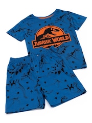 Vanilla Underground Boys Jurassic World Short 100% Cotton Pyjamas Set - صورة 2 من 6