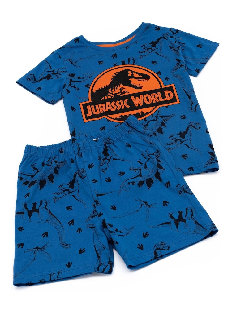 Conjunto de pijama corto de algodón 100 % con diseño de Jurassic World para niños de Vanilla Underground - Imagen 2 de 6 Conjunto de pijama corto de algodón 100 % con diseño de Jurassic World para niños de Vanilla Underground - Imagen 2 de 6