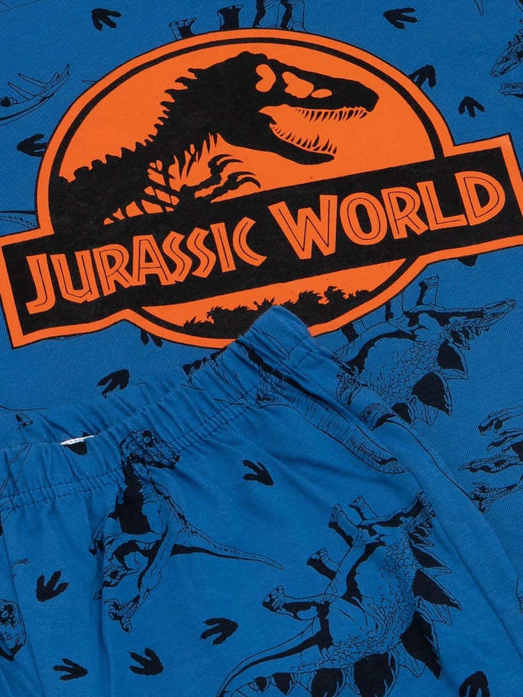 Vanilla Underground Boys Jurassic World Short 100% Cotton Pyjamas Set - صورة 6 من 6
