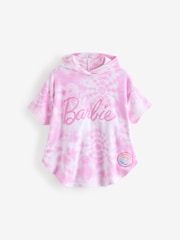 Vanilla Underground Pink Barbie Girls Tie Dye Poncho 100% Cotton Towel - Image 1 of 4