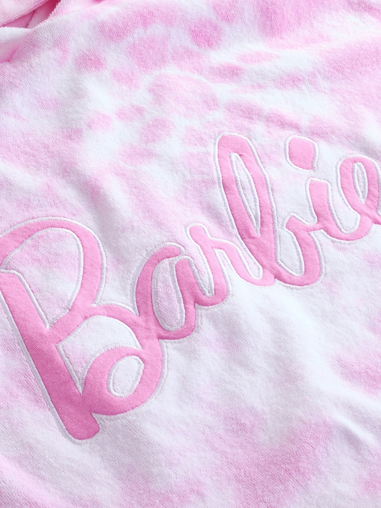 Vanilla Underground Pink Barbie Girls Tie Dye Poncho 100% Cotton Towel - Image 3 of 4