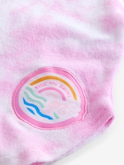Vanilla Underground Pink Barbie Girls Tie Dye Poncho 100% Cotton Towel - Image 4 of 4
