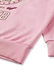 Vanilla Underground Pink Barbie Womens Malibu Club Sweatshirt - Image 4 of 6