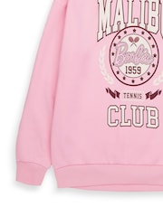 Vanilla Underground Pink Barbie Womens Malibu Club Sweatshirt - Image 5 of 6