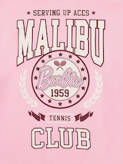 Vanilla Underground Pink Barbie Womens Malibu Club Sweatshirt - Image 6 of 6