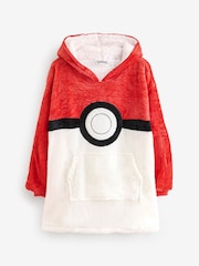 Vanilla Underground Large Unisex Kids Pokemon Pokeball Graphic Print Blanket 100% Cotton Hoodie - Изображение 1 из 3