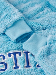Vanilla Underground Blue Womens Disney Lilo & Stitch Ears & Lettering Blanket Hoodie - Image 5 of 6
