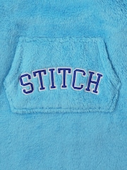 Vanilla Underground Blue Womens Disney Lilo & Stitch Ears & Lettering Blanket Hoodie - Image 6 of 6