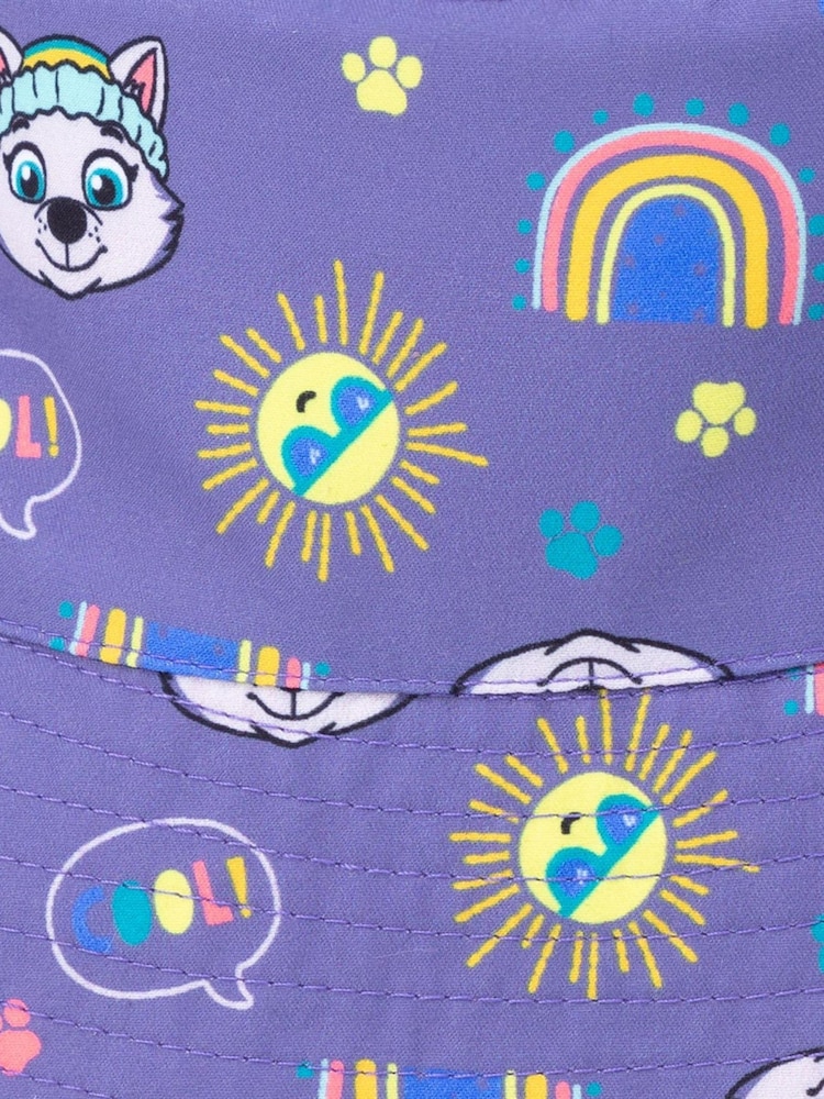 Vanilla Underground Purple Girls Paw Patrol Multicoloured Bucket Hat - Image 4 of 4