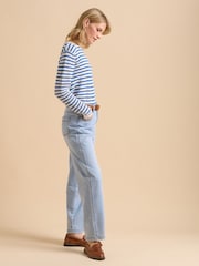 Brakeburn Blue Barrel Leg 100% Cotton Jeans - Image 5 of 6