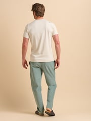 Brakeburn Natural Light Seagul 100% Cotton T-Shirt - Image 3 of 6