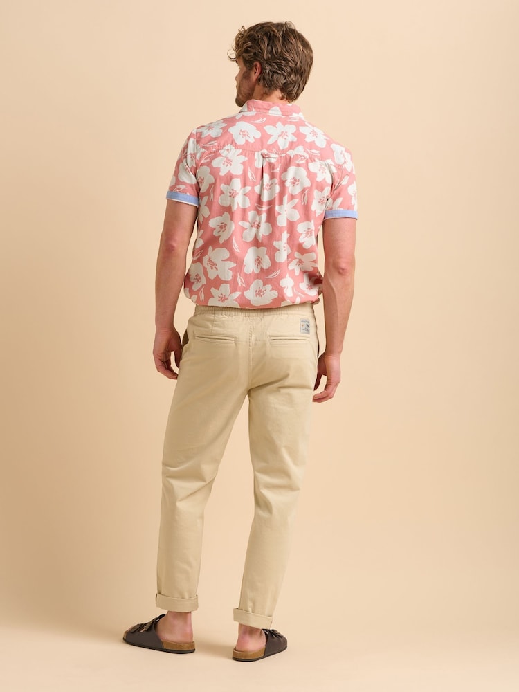 Brakeburn Natural Beige Drawcord Chinos - Image 2 of 6