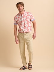 Brakeburn Natural Beige Drawcord Chinos - Image 4 of 6