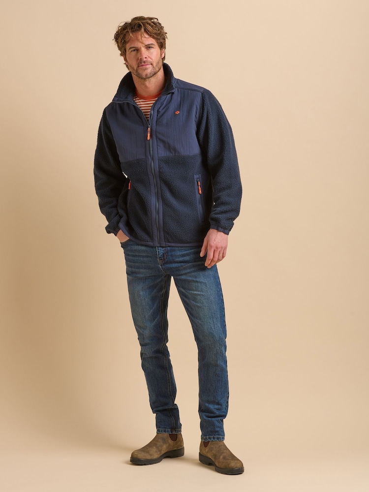 Brakeburn Blue Fleece Jacket - Image 1 of 6