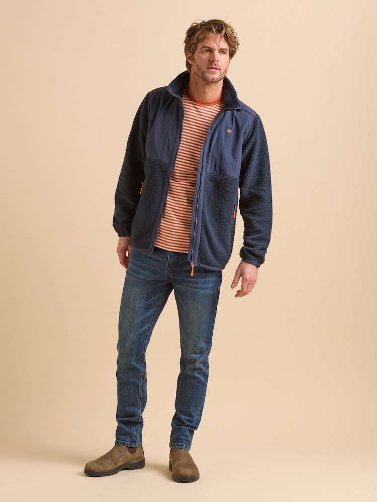 Brakeburn Blue Fleece Jacket - Image 6 of 6