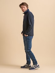 Brakeburn Blue Quarter Zip Micro Fleece - Image 3 of 5