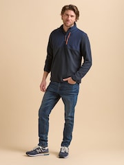 Brakeburn Blue Quarter Zip Micro Fleece - Image 5 of 5