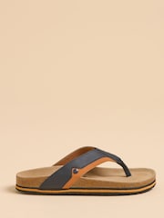 Brakeburn Blue Navy Flip Flops - Image 1 of 4
